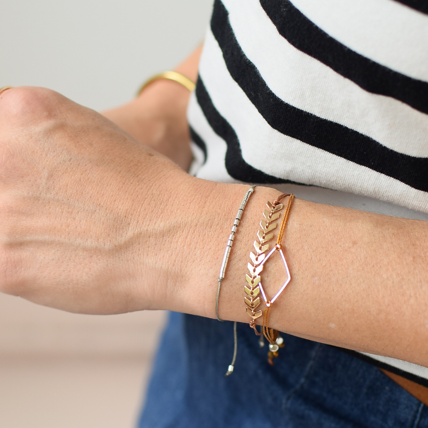 Bracelet Leaf - argent