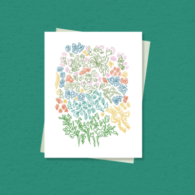 Card - Explosion florale