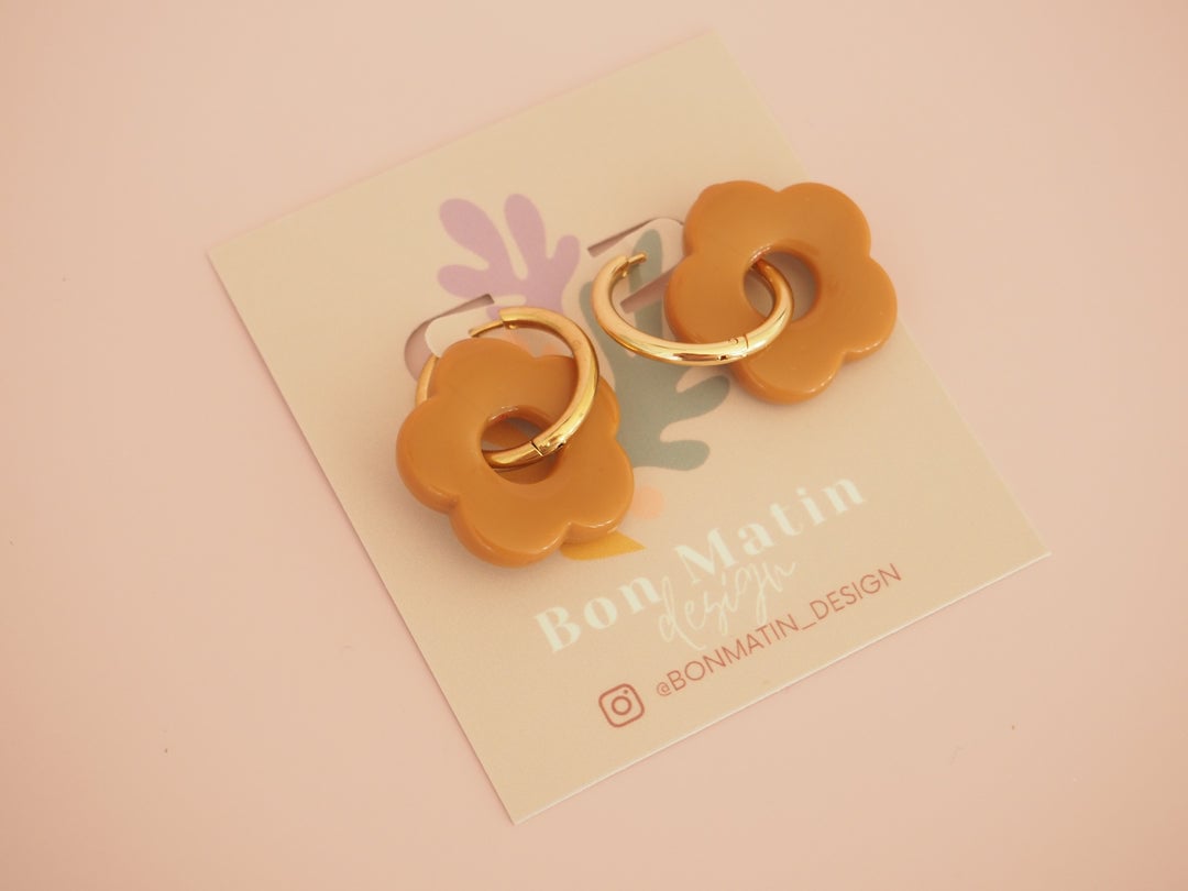 Earrings La fleur (duo)