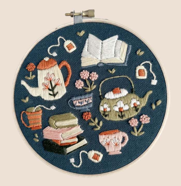 Embroidery Kit - Tea time
