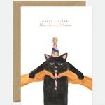 Card - Gold Whatever Cat Bday
