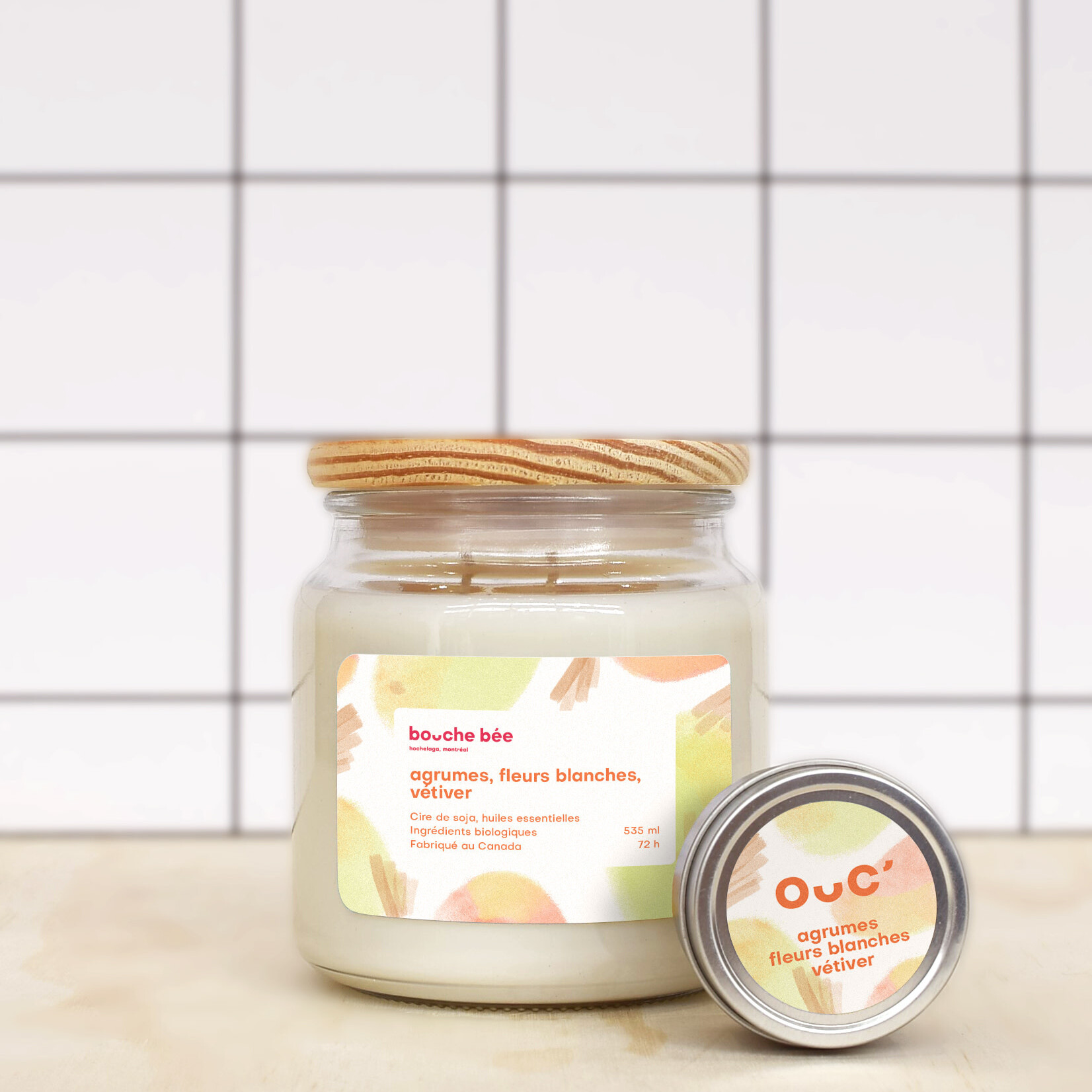 Citrus-White Flowers-Vetiver Candle