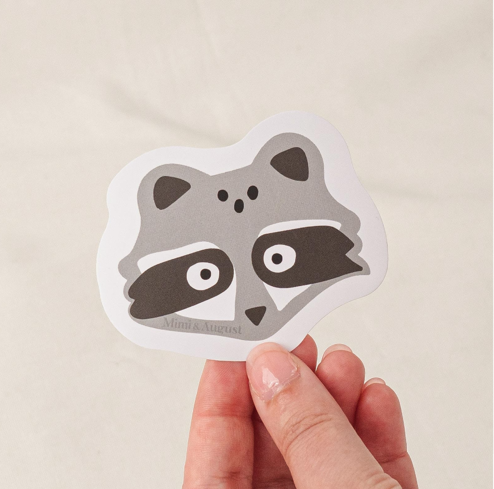 Sticker - Cute Raccoon