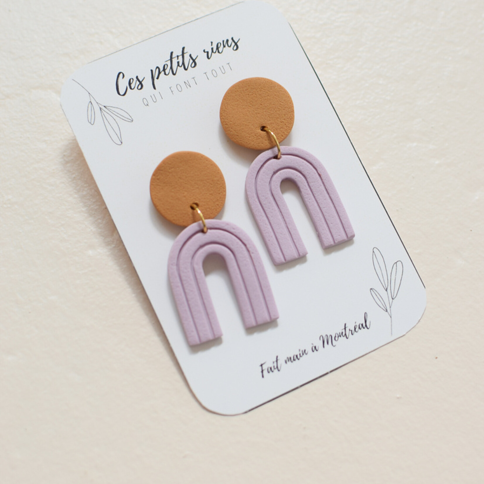 Boucles d'Oreilles Maxi Arcs Pampas