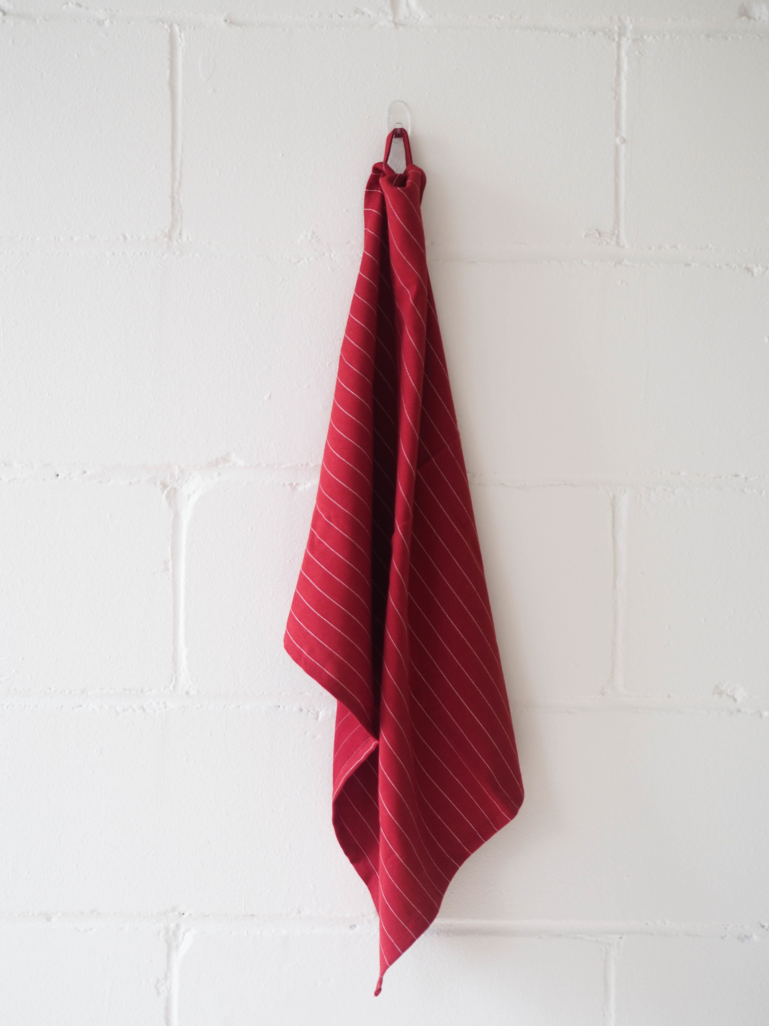 Red cotton linen