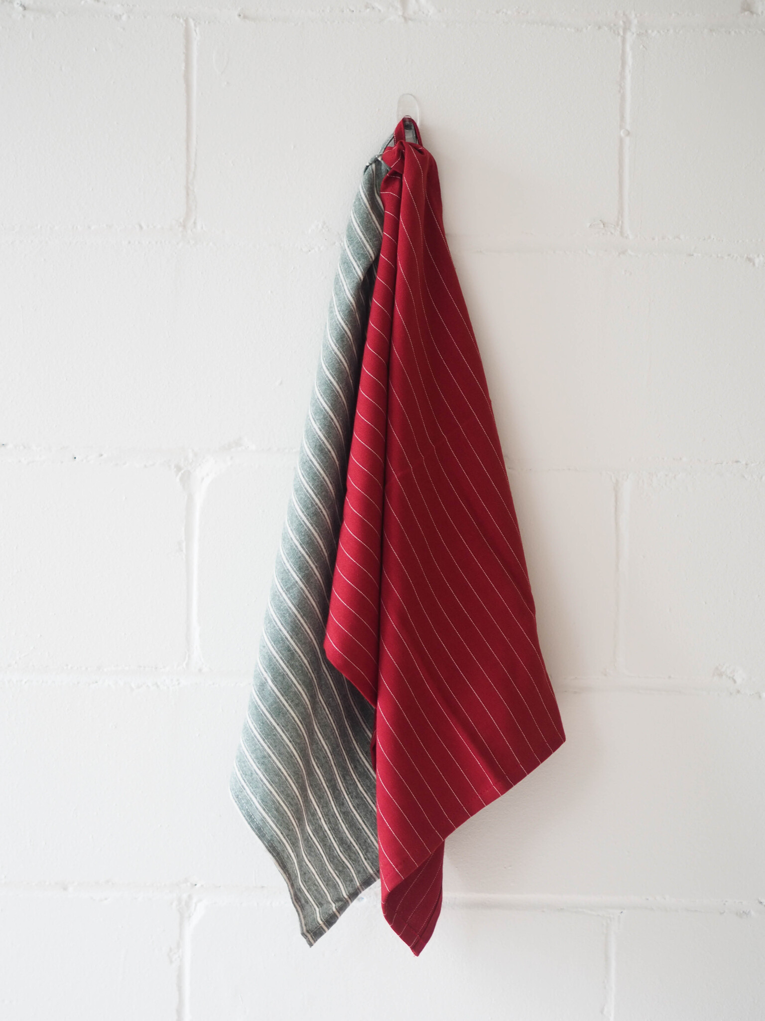 Red cotton linen