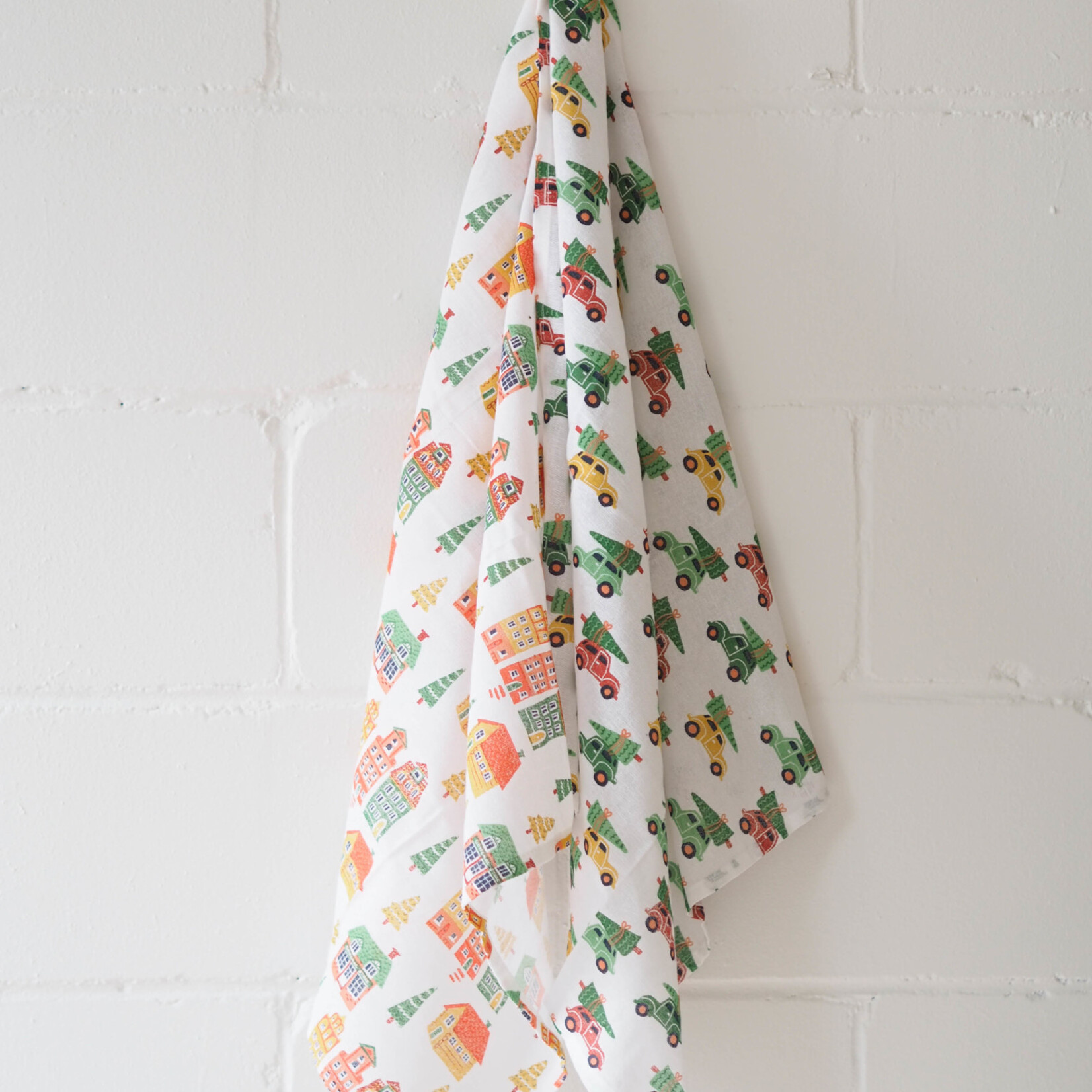 Duo of dishcloths - Christmas village