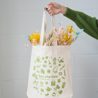 Totebag illustré Bouche Bée