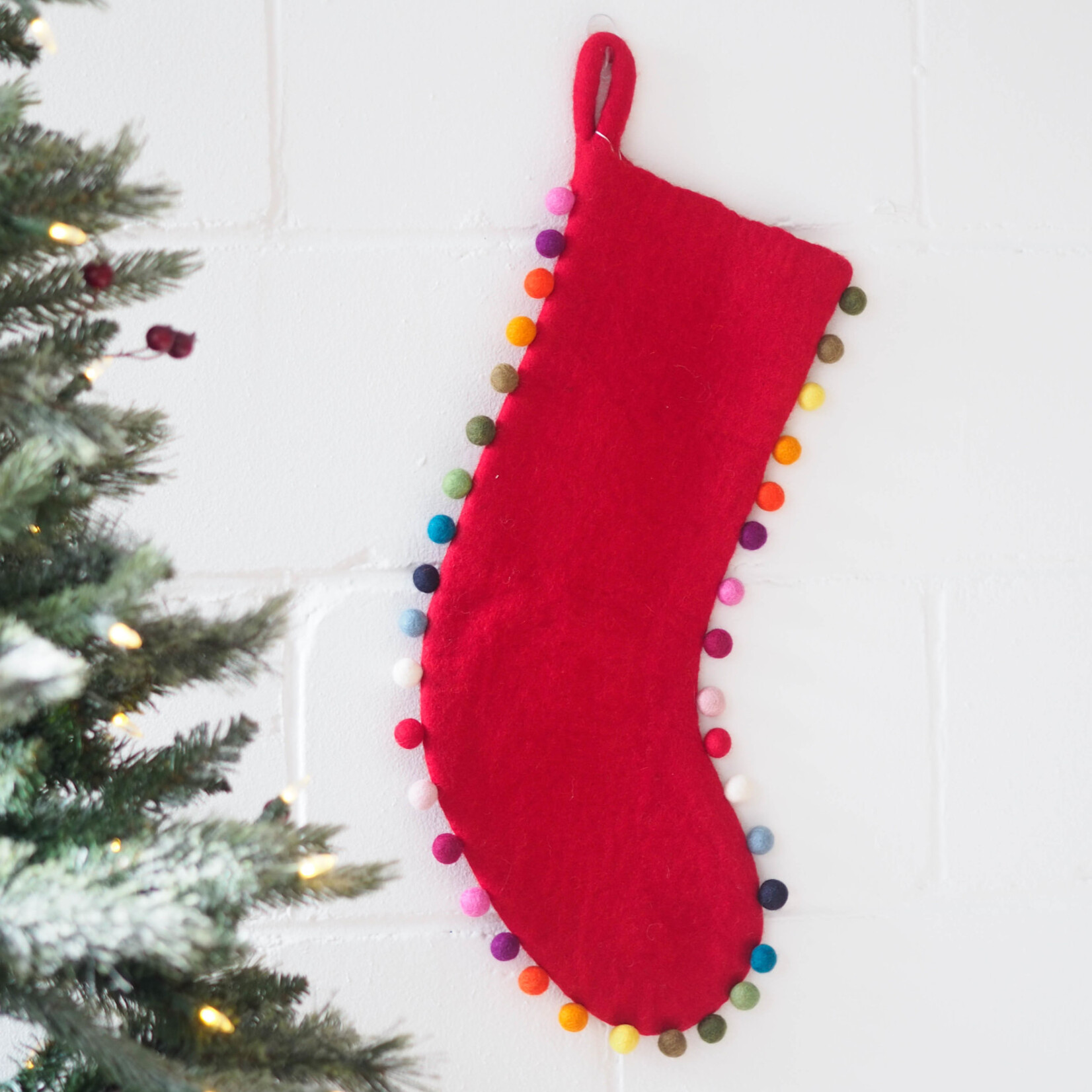 Red Christmas stocking