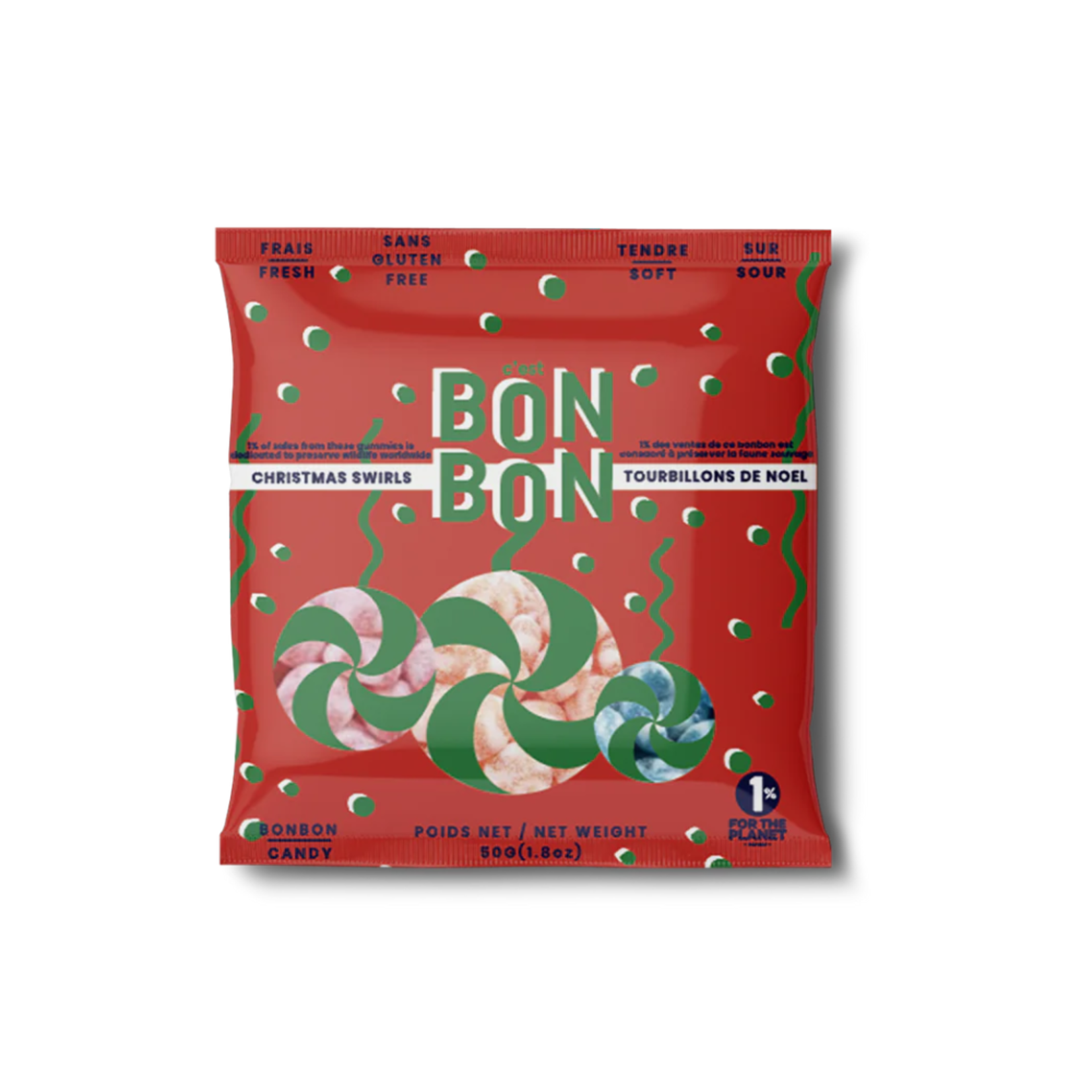 Bonbons Tourbillons de Noël - mini sachet 50gr