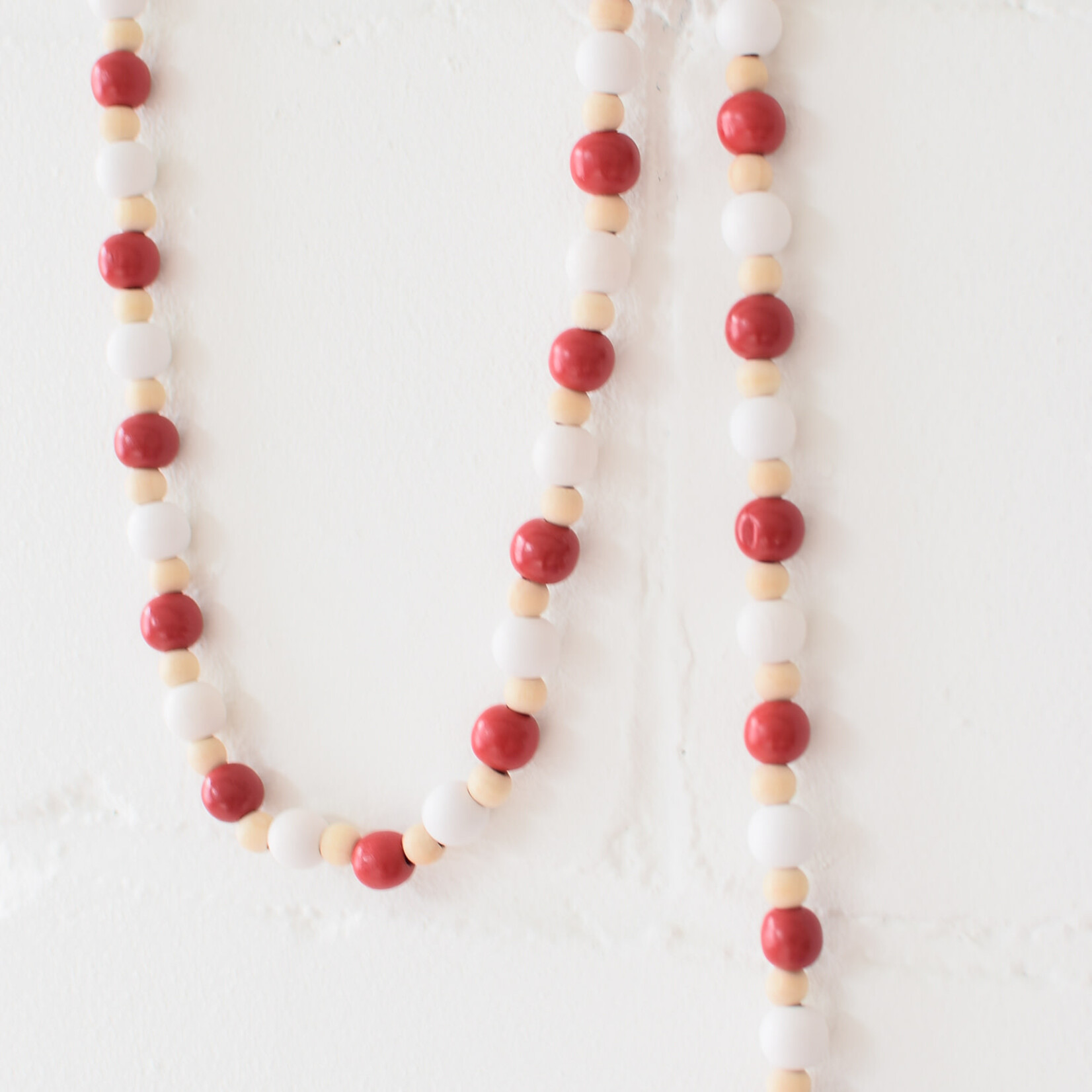 Wooden bead garland