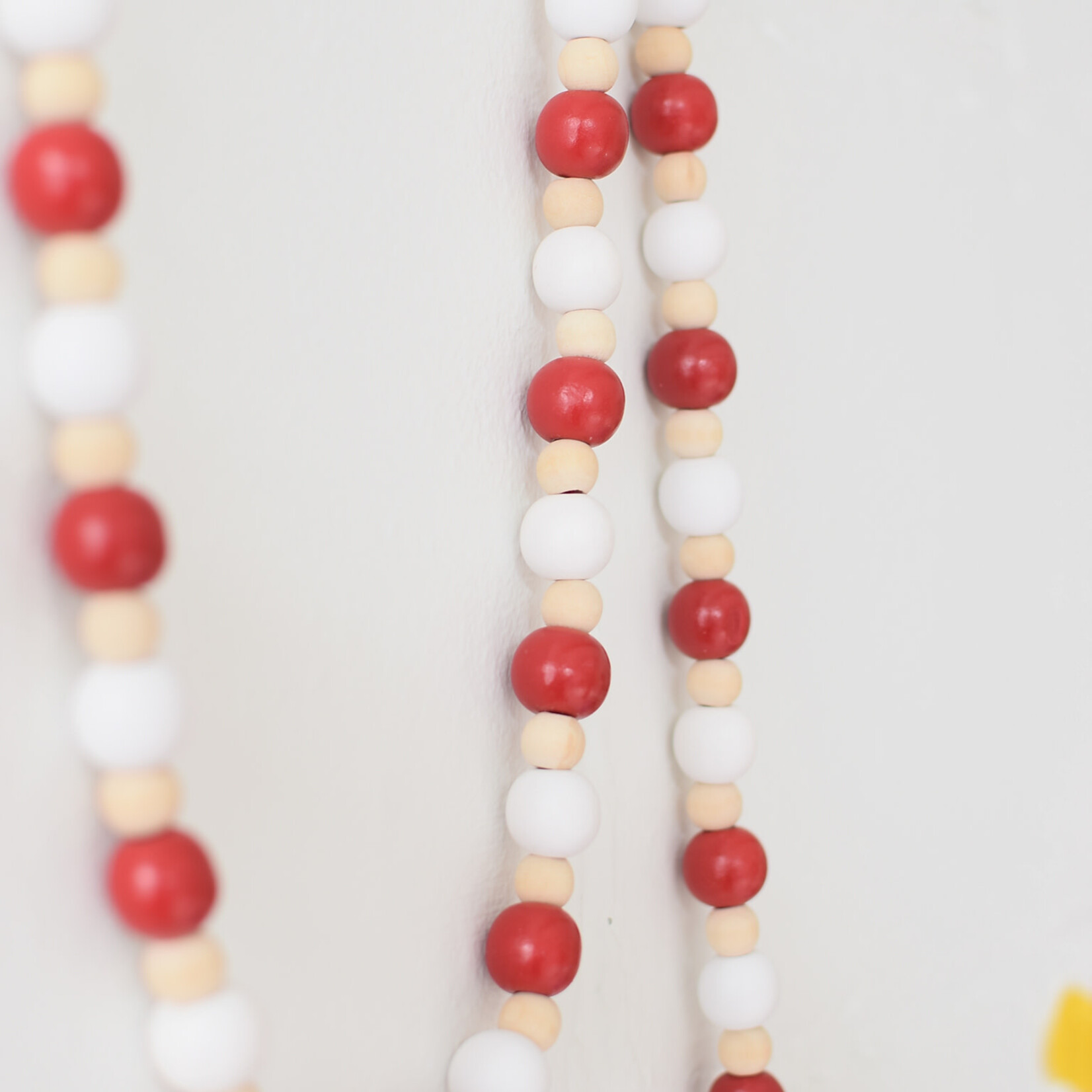 Wooden bead garland