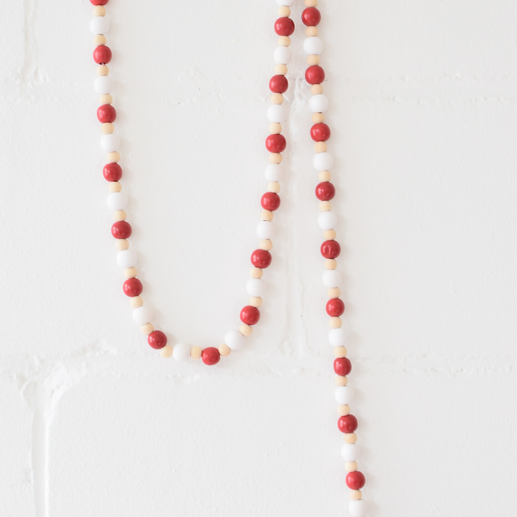 Wooden bead garland