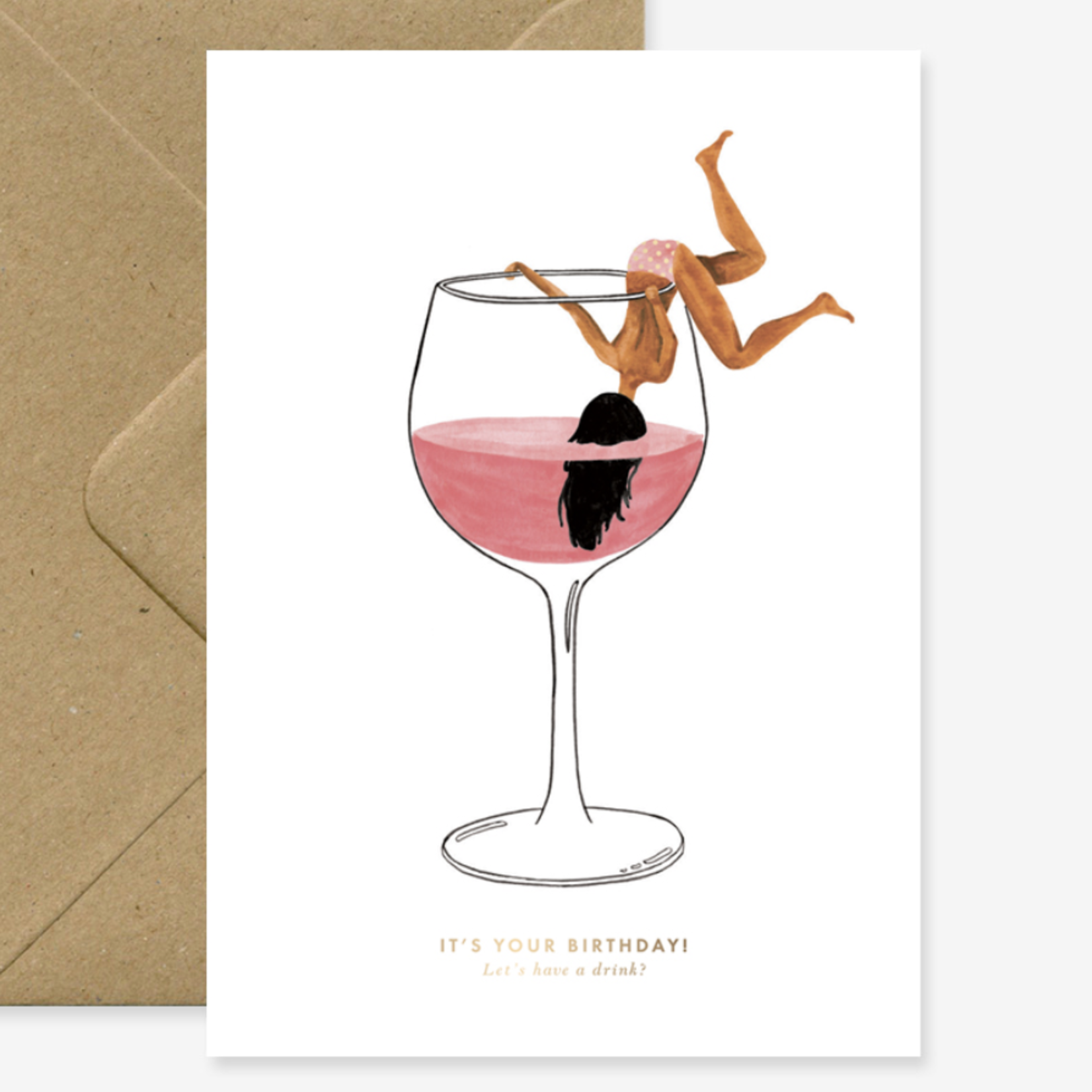 Carte de souhaits - Just one drink