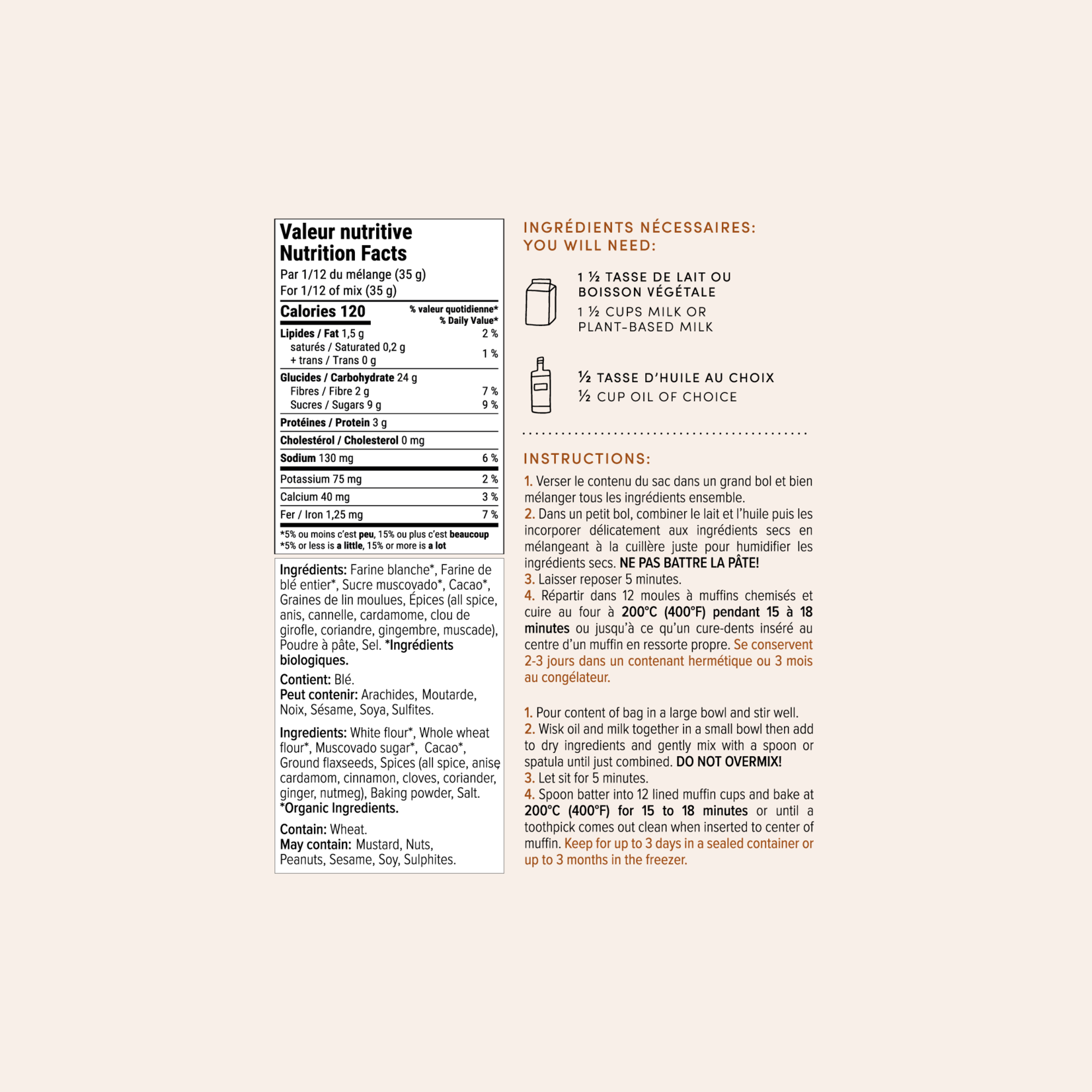 Mélange à Muffin - Pain d'épices