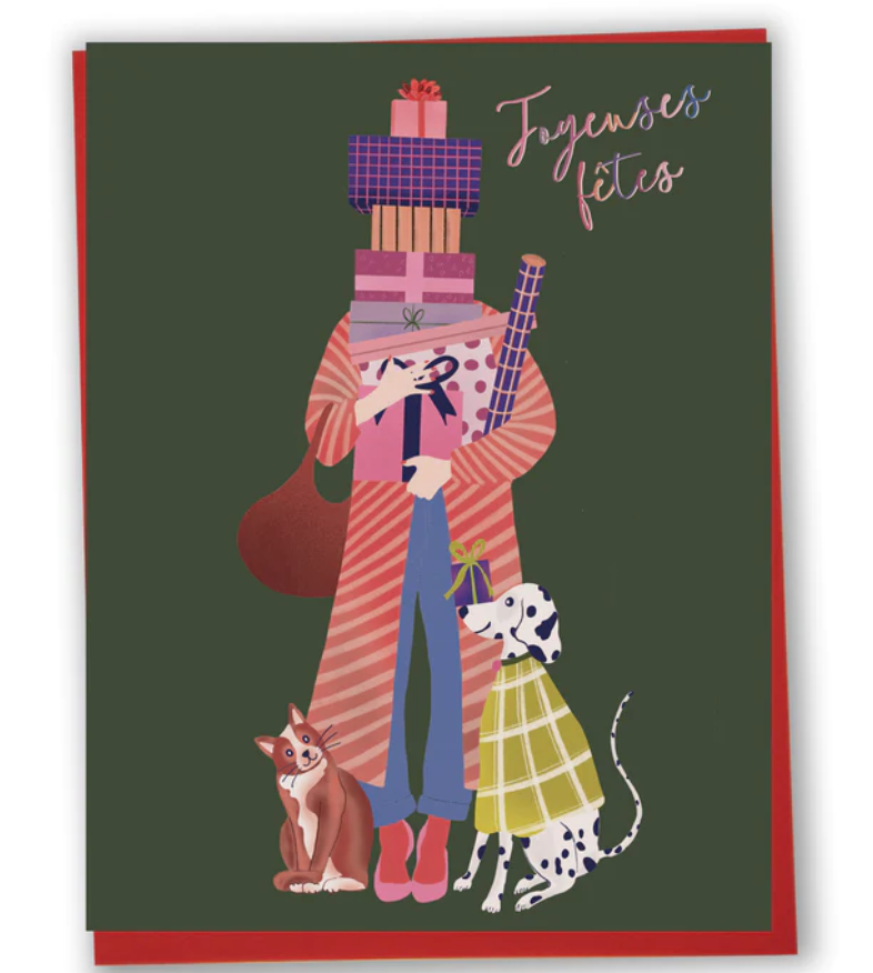 Greeting card - Joyeuses Fêtes Cadeaux