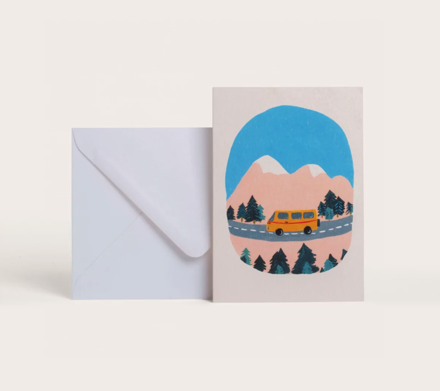Season Paper Greeting card - Minibus
