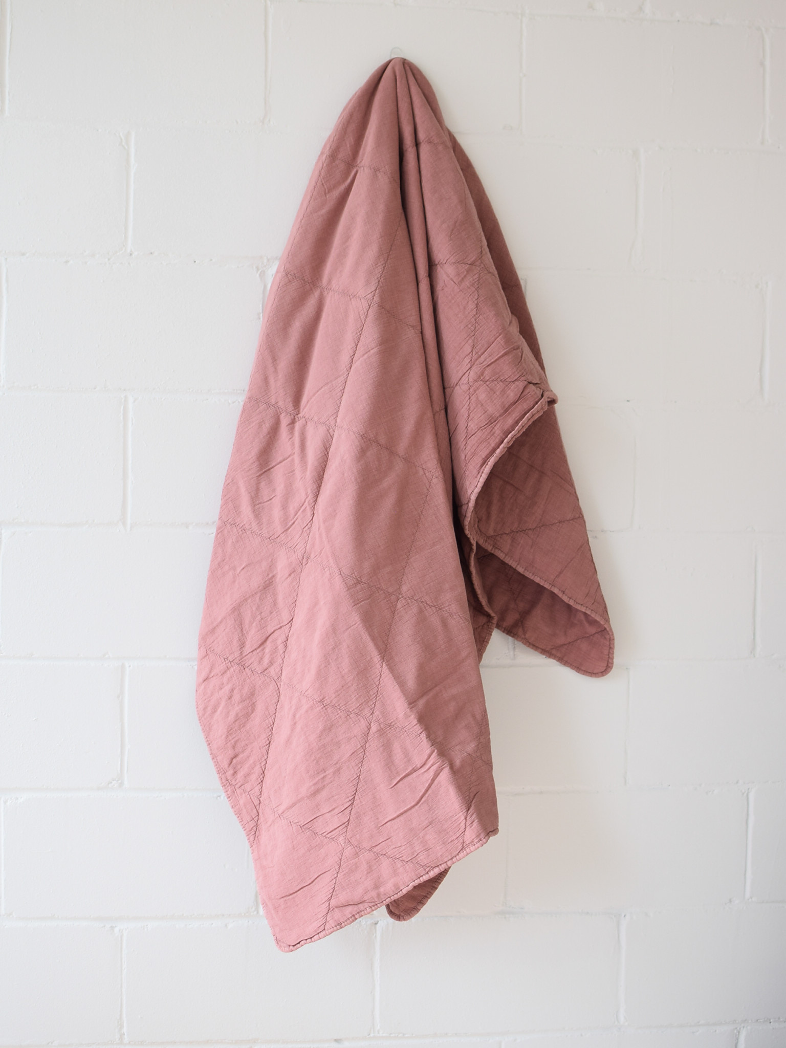 EJA Quilted Throw Old pink