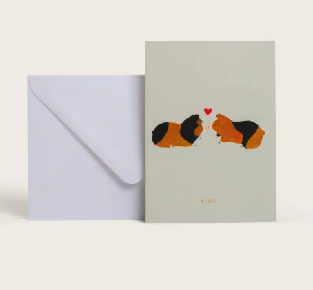 Greeting card - Guinea pigs