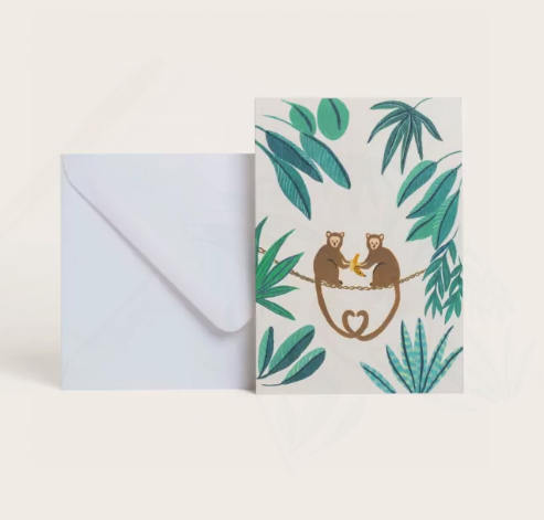 Greeting card - Monkey