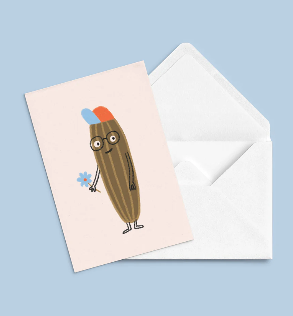 Greeting card - Mr Cornichon