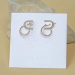 Boucles d'oreilles anneaux torsadés