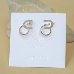 Twisted hoop earrings