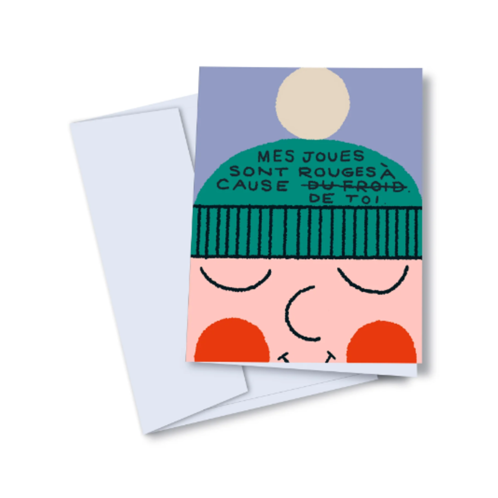 Greeting card - Red cheeks