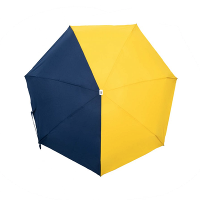 Parapluie bicolore Jaune-Bleu