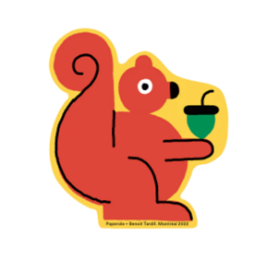 Squirrel sticker