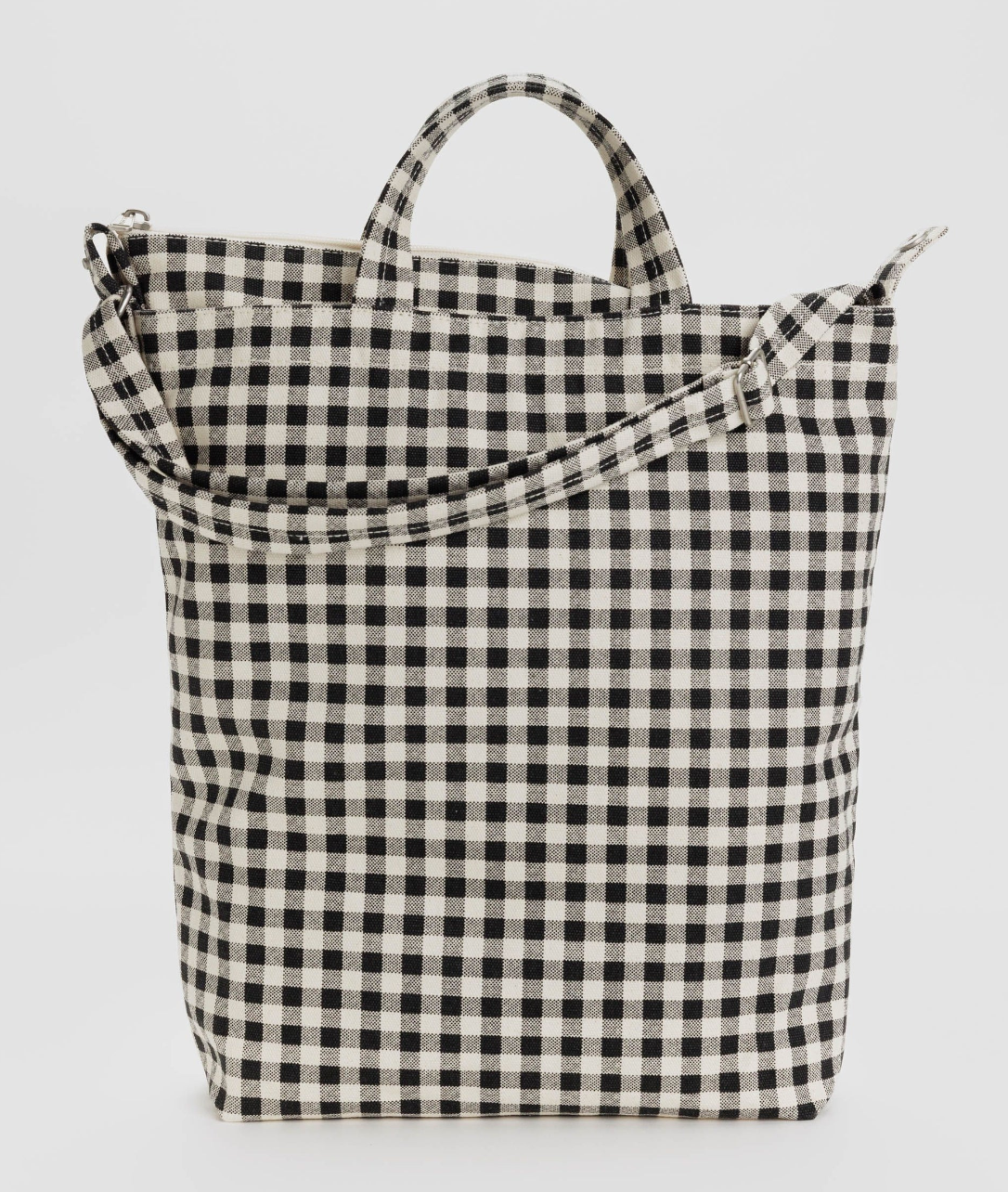 Sac Duck Zip - Black & White Gingham