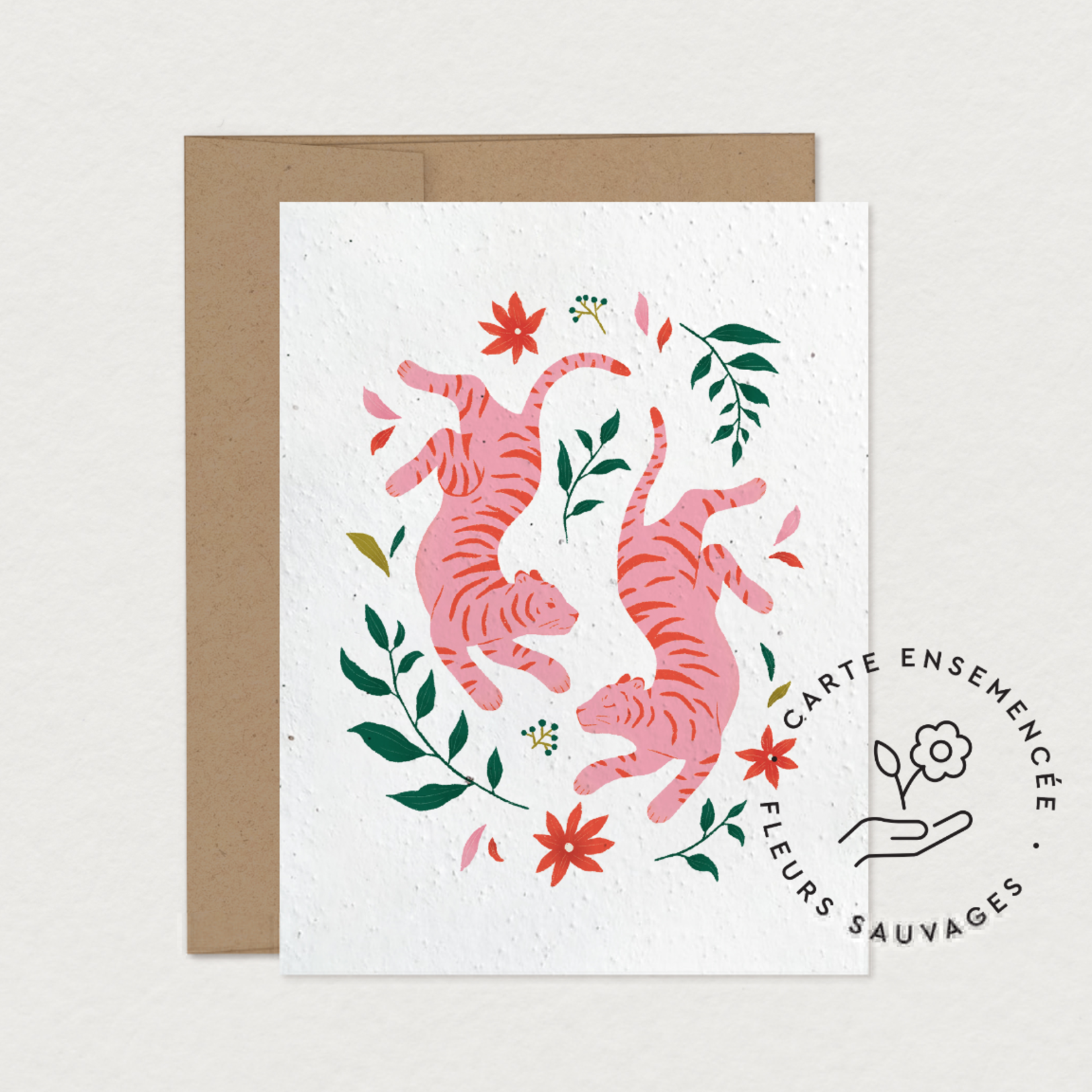 Greeting card - Complicité (seeded)