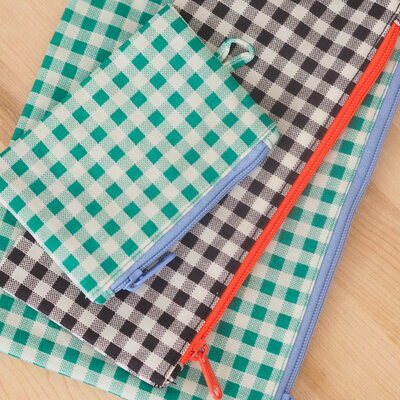 Flat pouch - Gingham