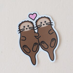 Sticker Sea Otter Duo