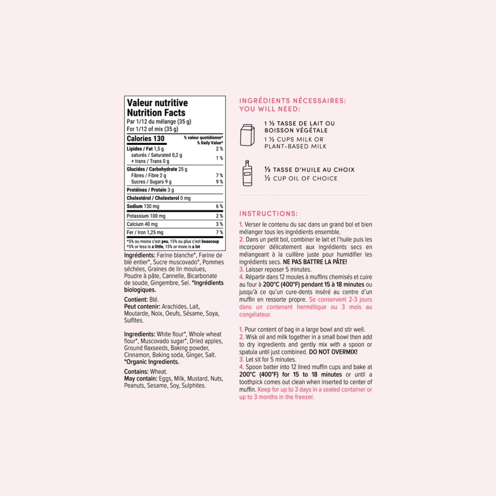 Mélange Moelleux Aux Pommes