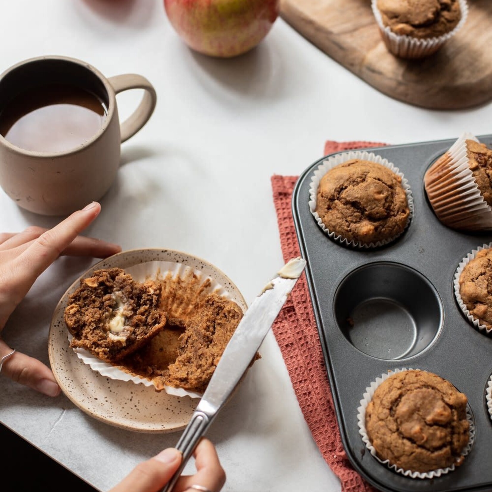 Soft apple muffin mix