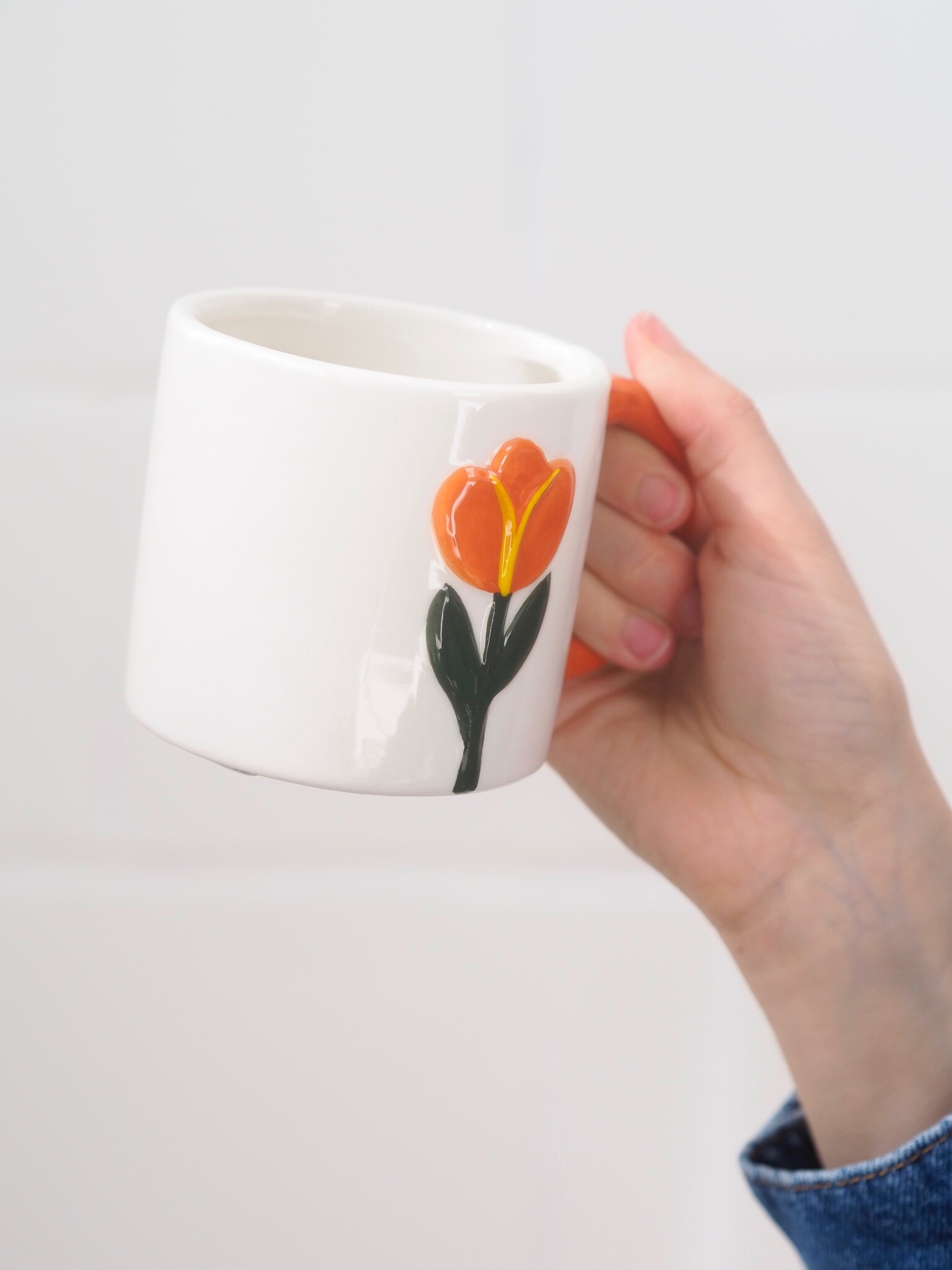 Tulip orange mug