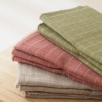 Ensemble de 4 serviettes double tissage