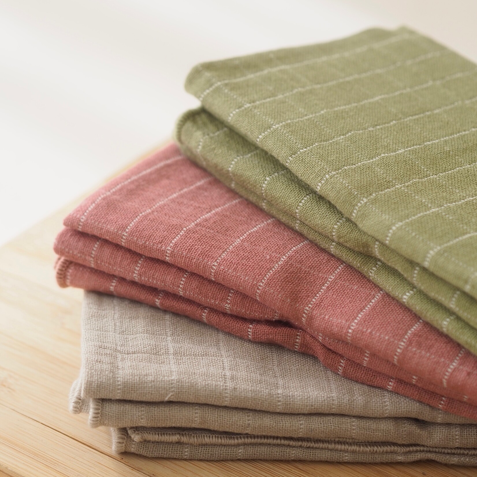 Set of 4 double weave towels
