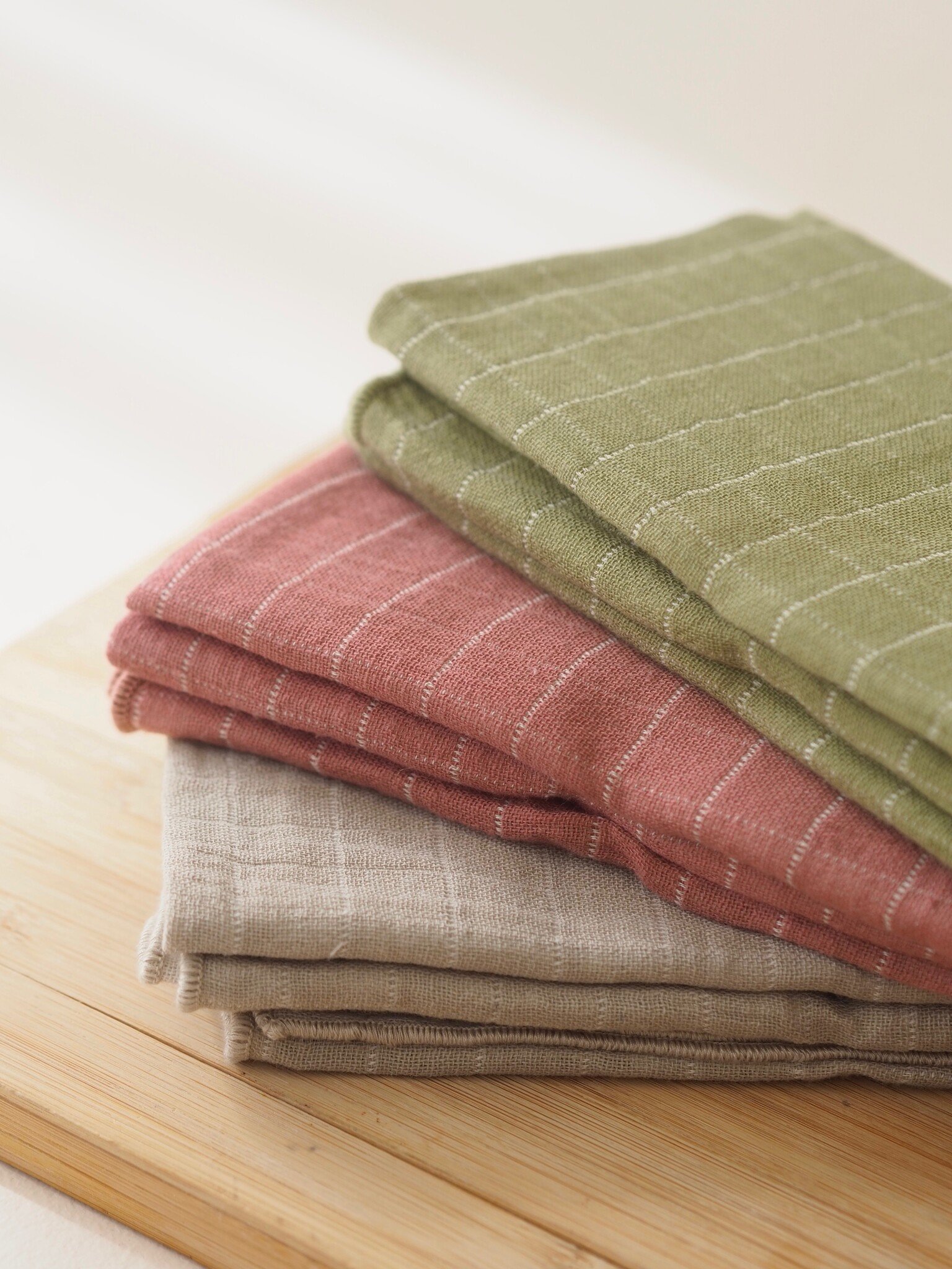 Set of 4 double weave towels