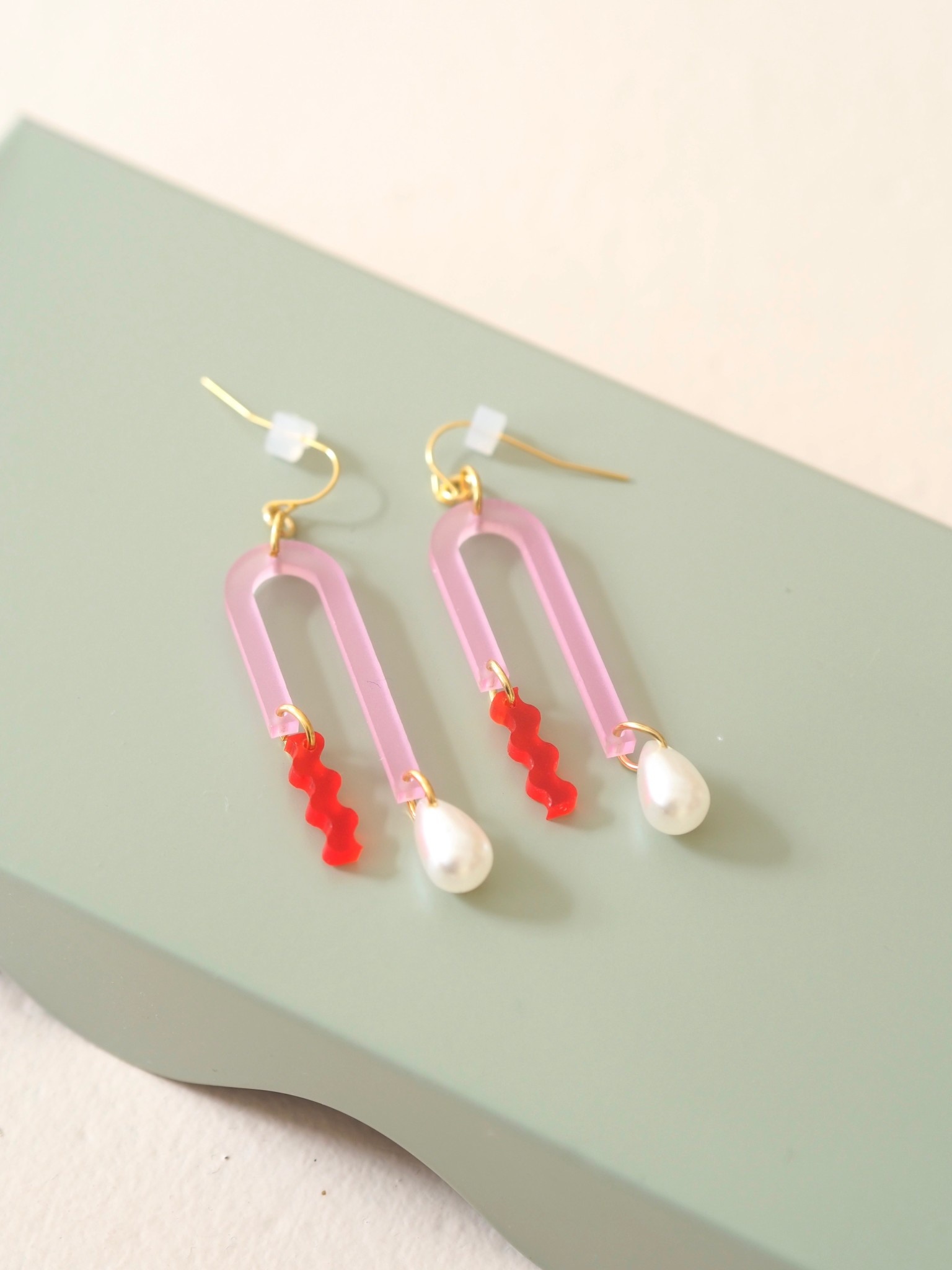 Arches mini earrings - Pink
