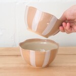 Striped Latte bowl