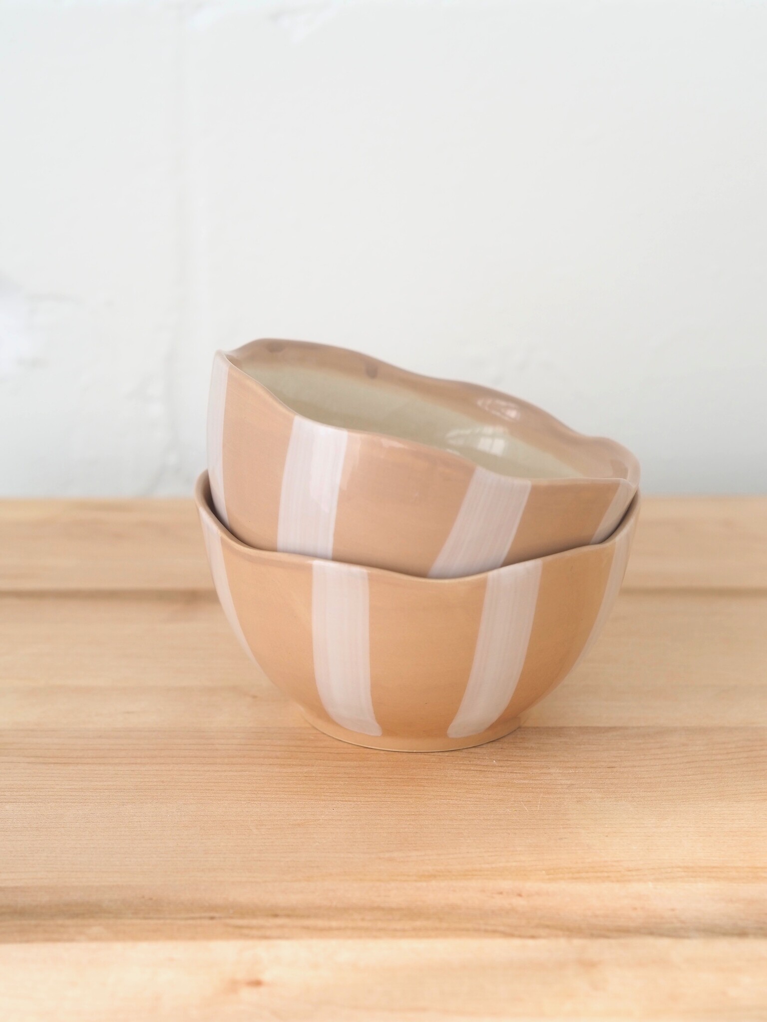 Striped Latte bowl