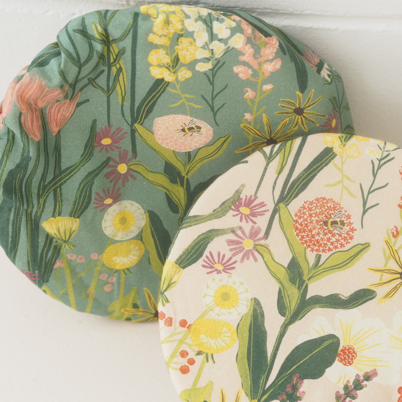 Bees & Blooms Bowl Cover Duo