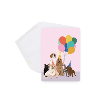 Mini Card - Happy Birthday Dogs