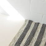 Tapis coton Arrow Noir