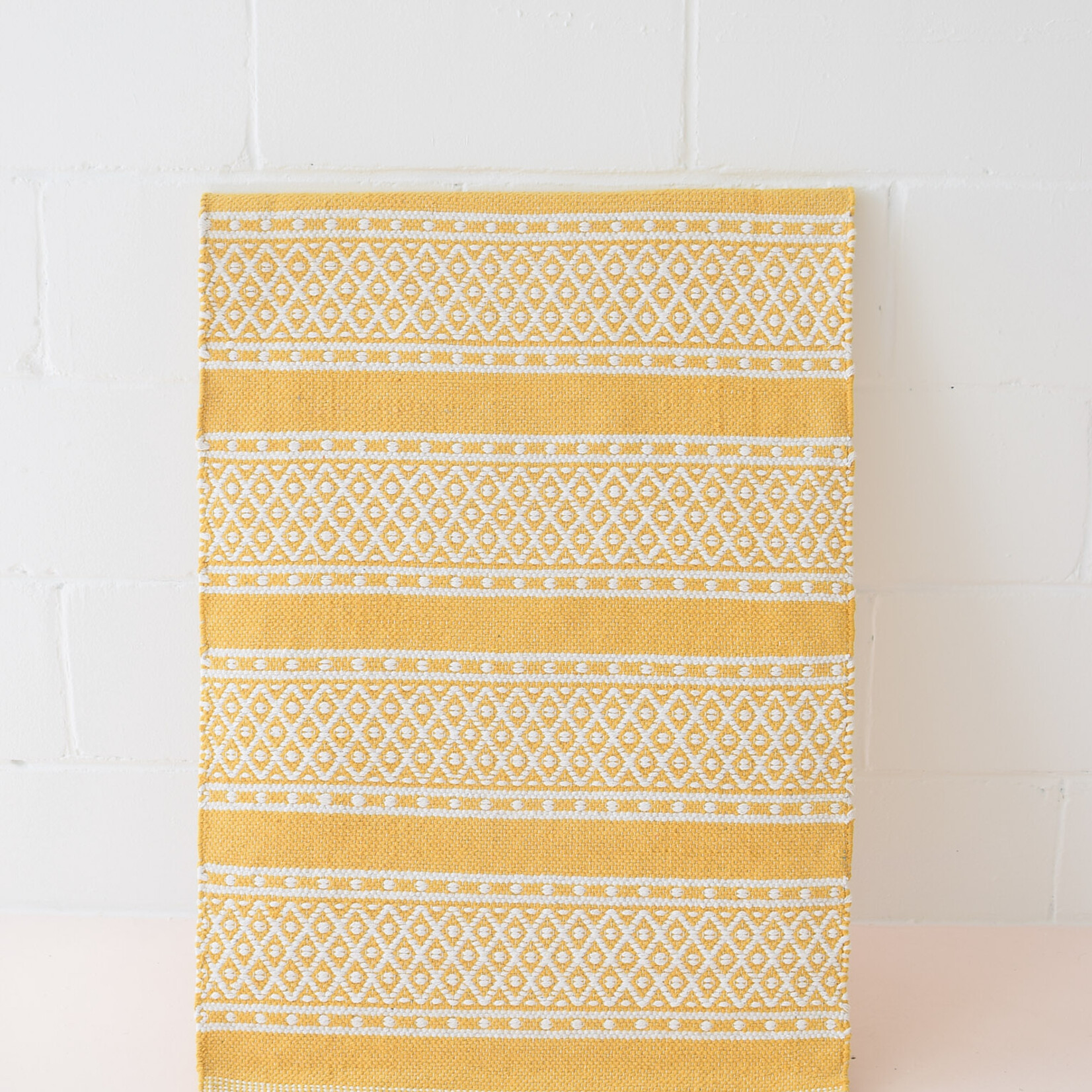 Cotton rug Dhurrie Sunshine