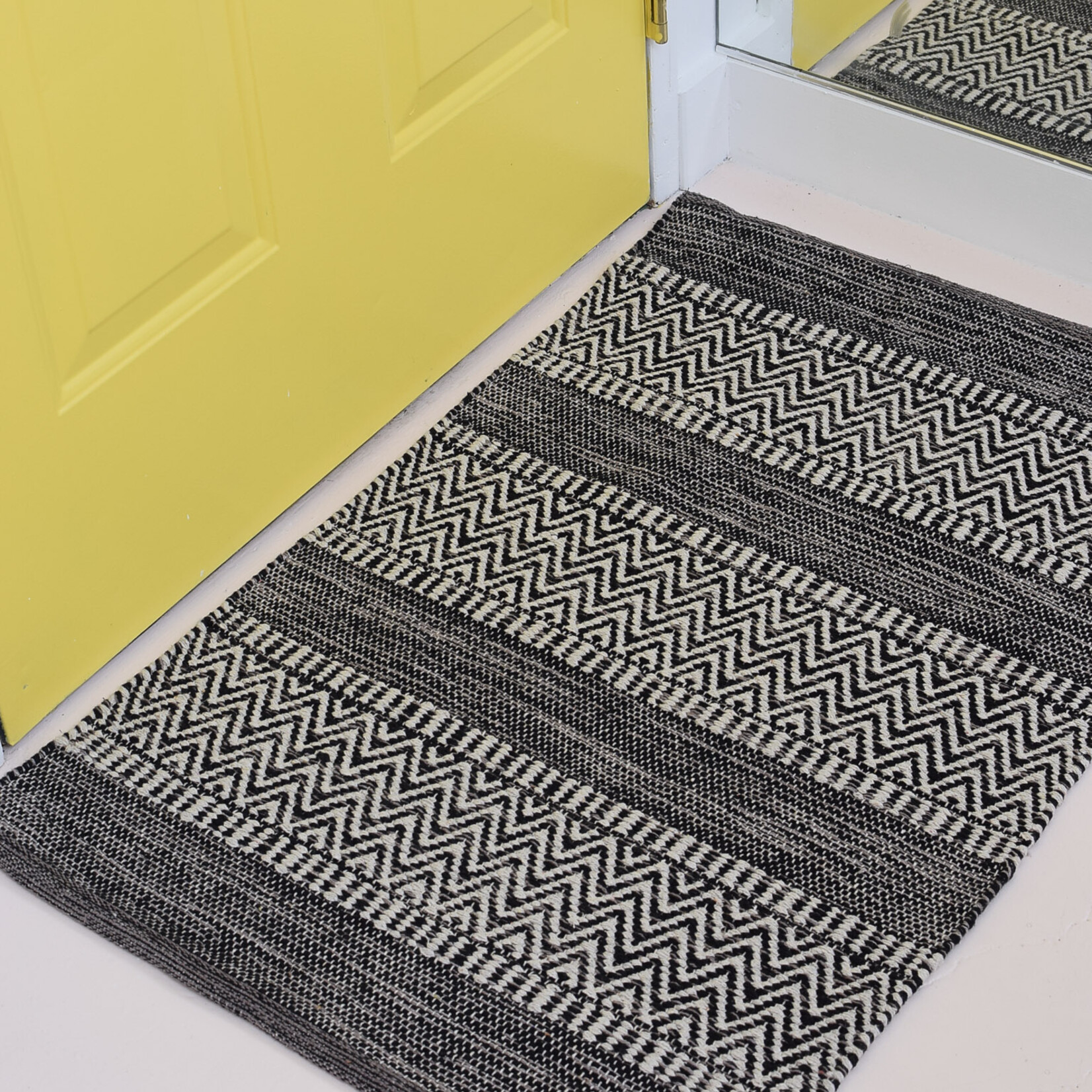 Tapis coton Largo Noir