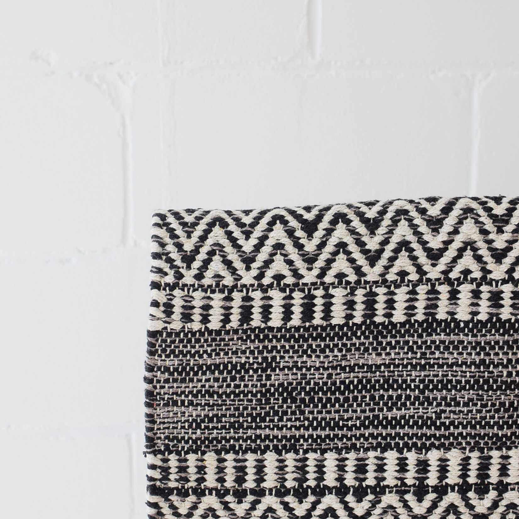 Tapis coton Largo Noir
