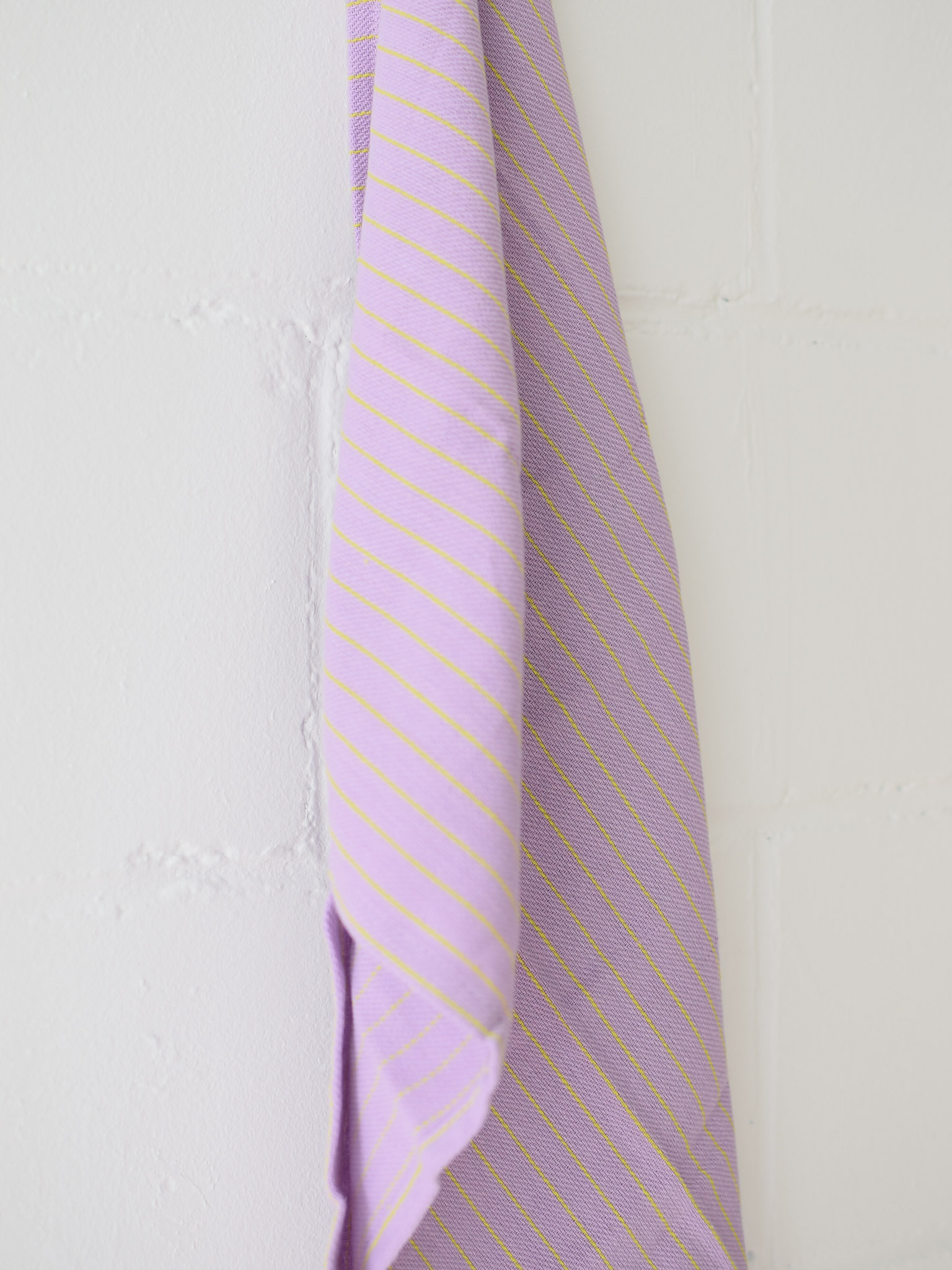 Purple-neon striped linen